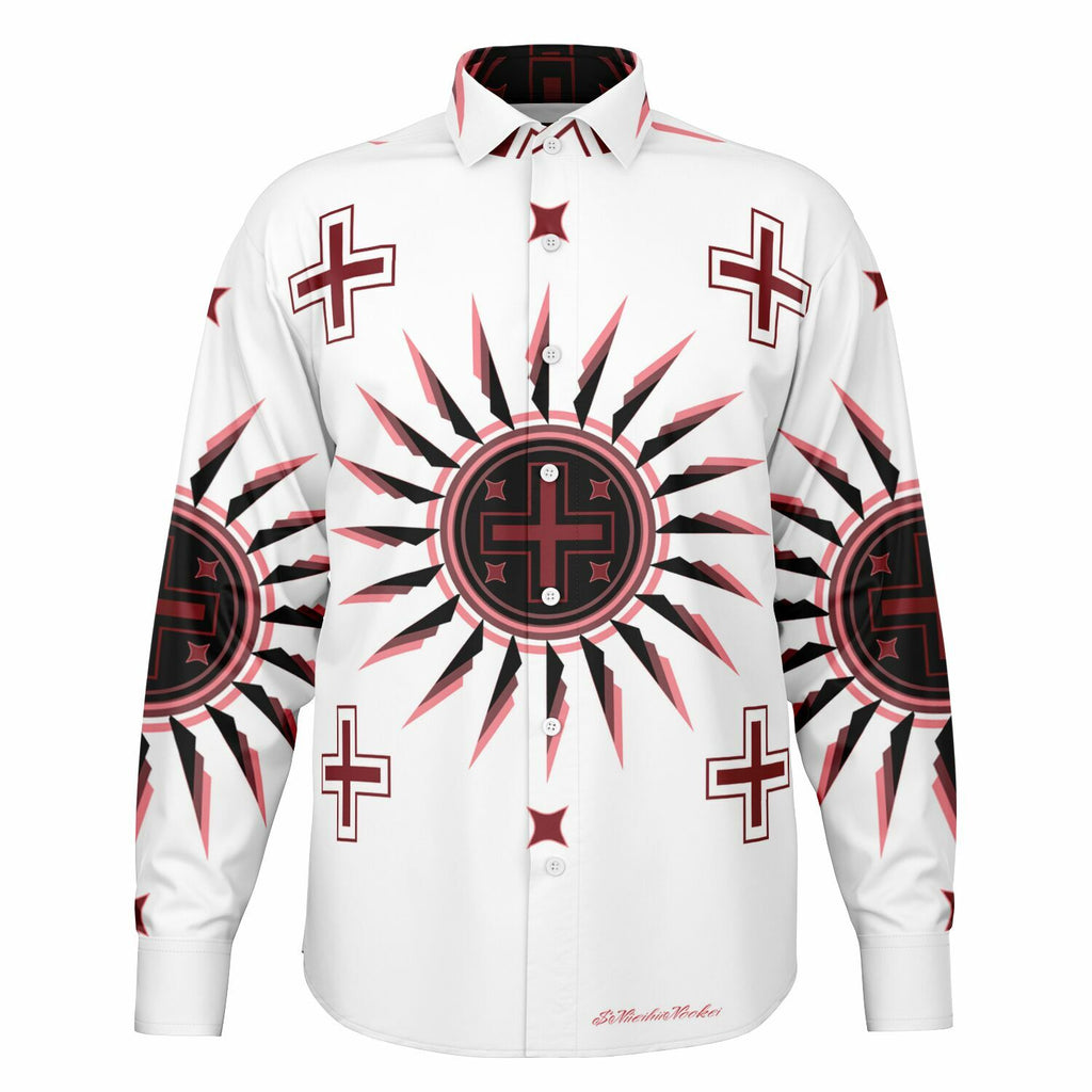 $NiieihiiNookei Long Sleeve Button Down Shirt - AOP