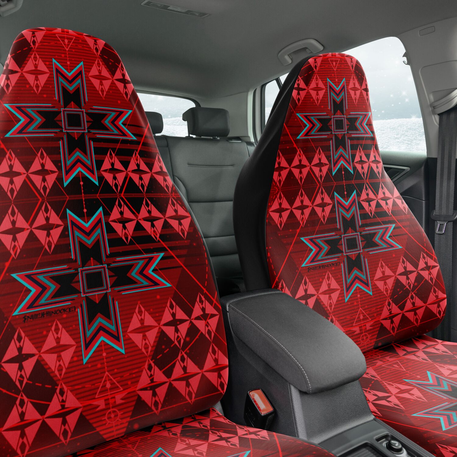 $NiieihiiNookei Car Seat Cover - AOP