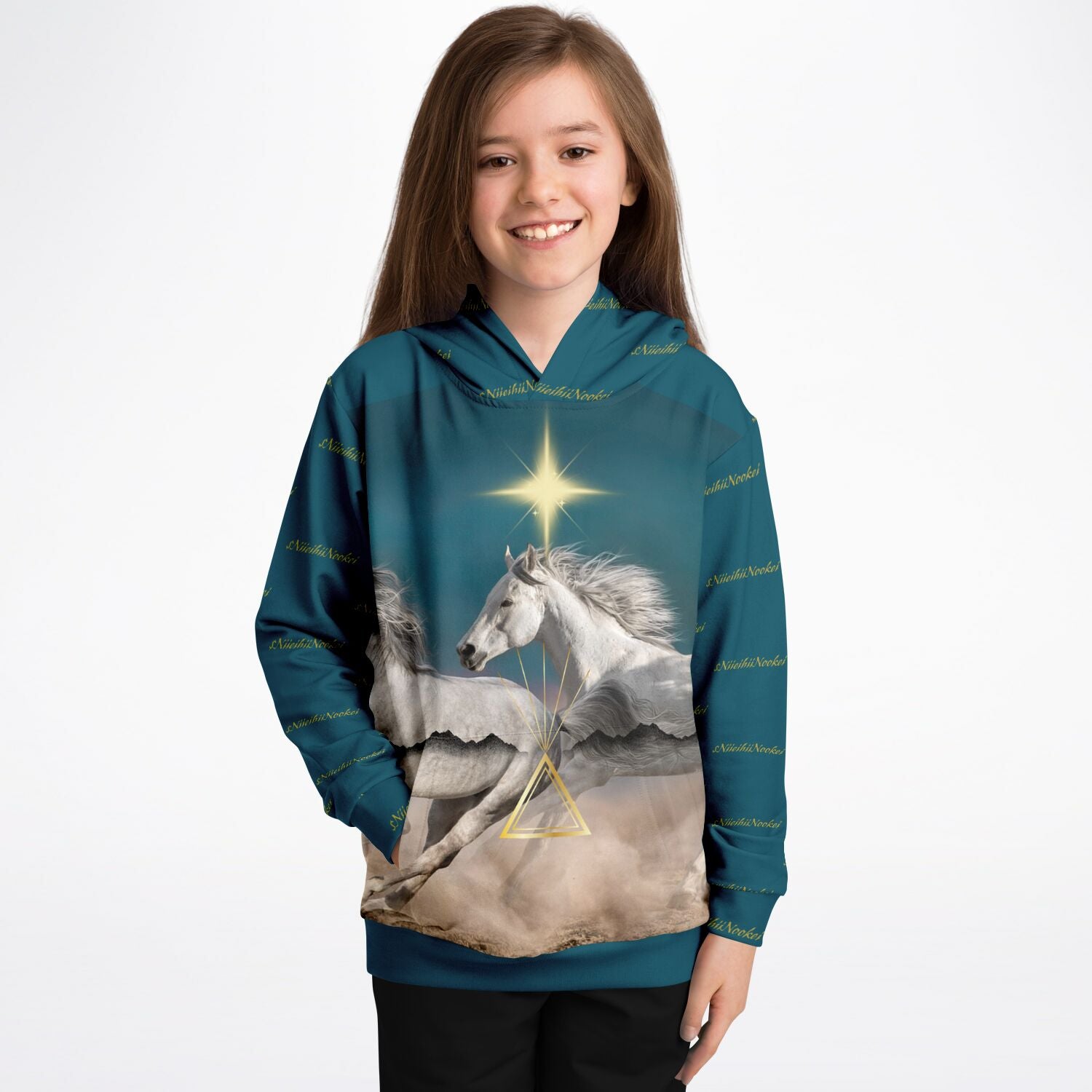 $NiieihiiNookei Fashion Kids Hoodie - AOP