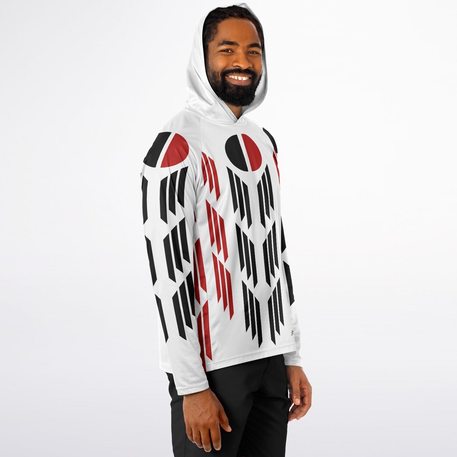 Arapaho Flag Long Sleeve Hooded Performance Shirt - AOP
