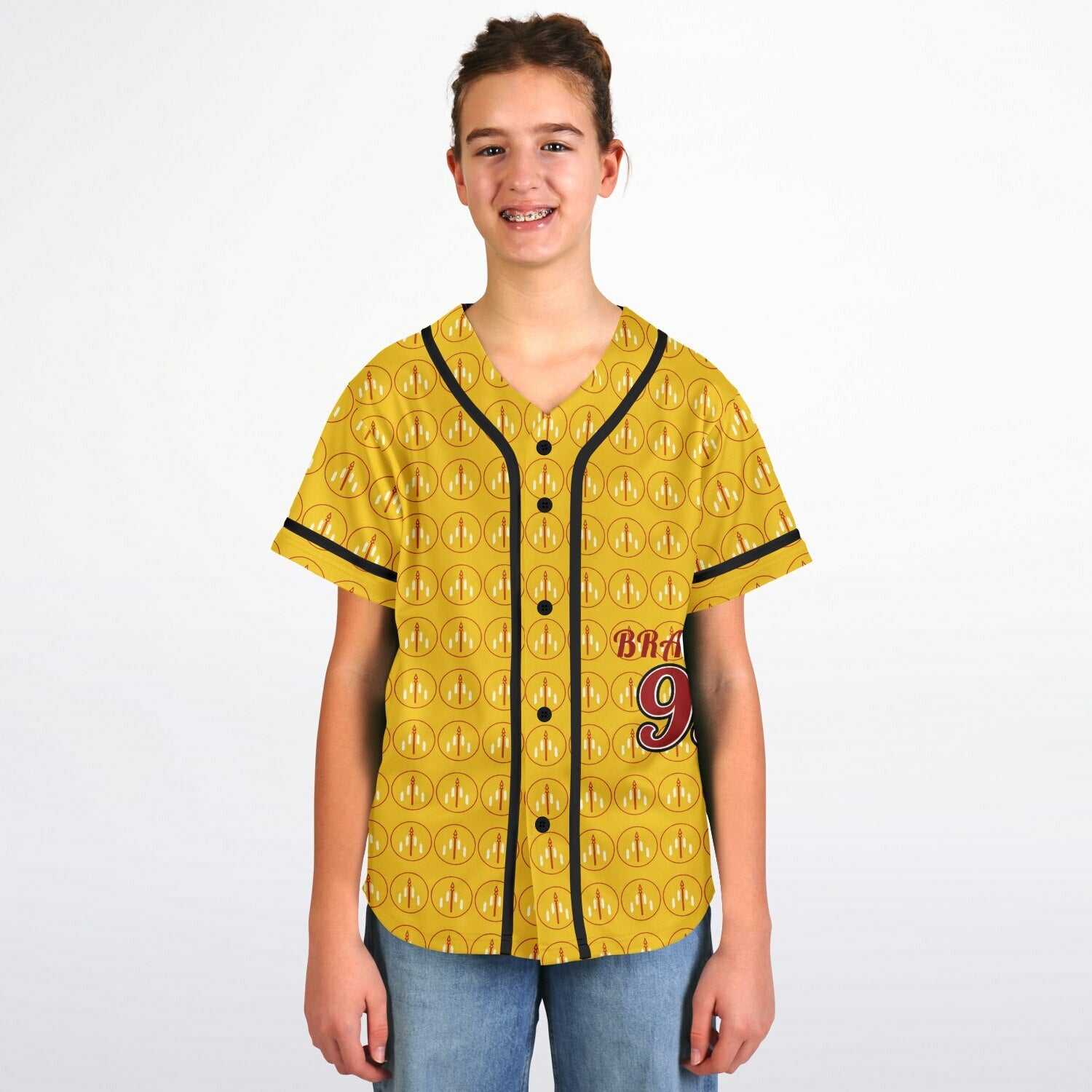 $NiieihiiNookei Youth Baseball Jersey - AOP