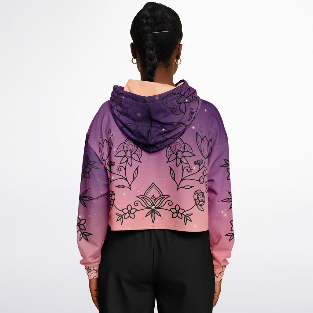 $NiieihiiNookei Fashion Cropped Hoodie - AOP