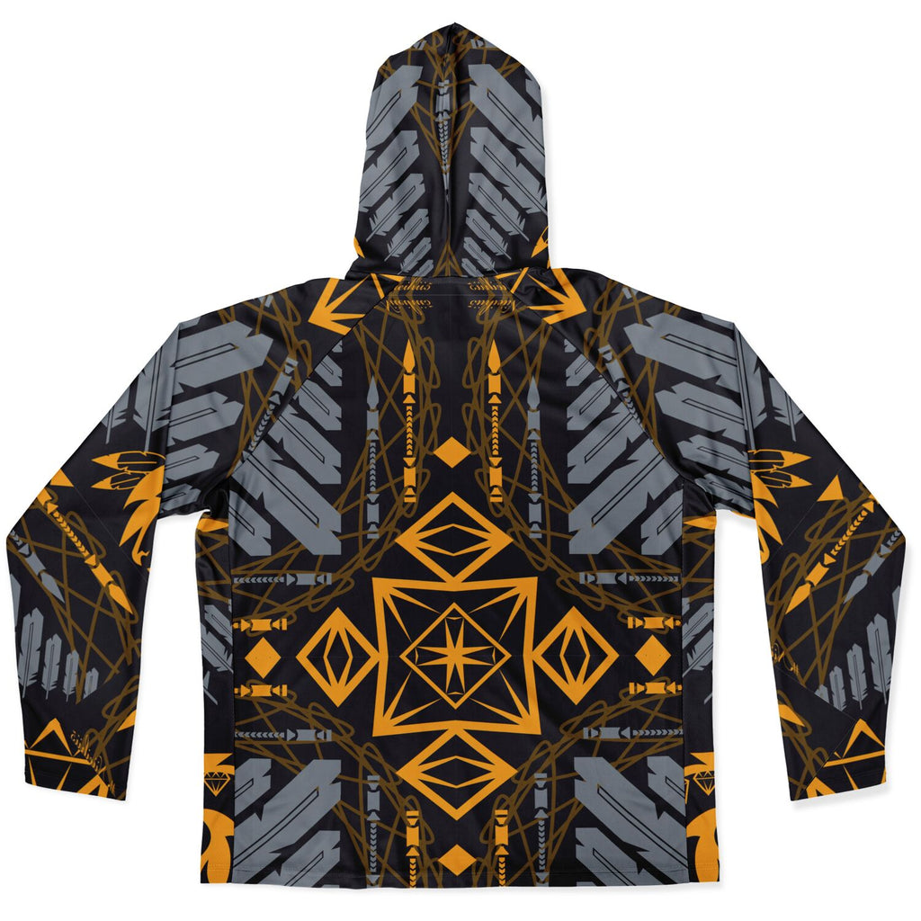 $NiieihiiNookei Long Sleeve Hooded Performance Shirt - AOP