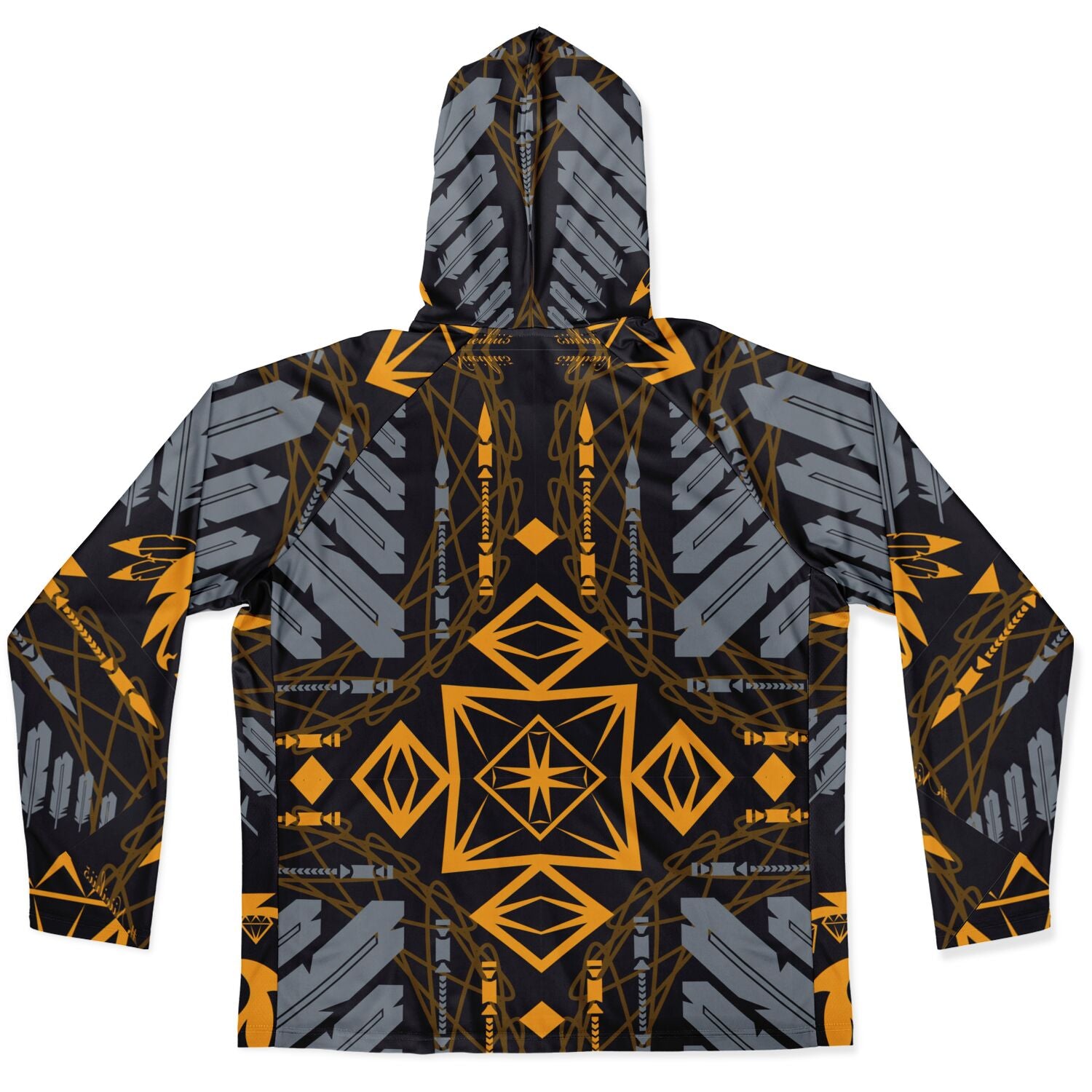 $NiieihiiNookei Long Sleeve Hooded Performance Shirt - AOP