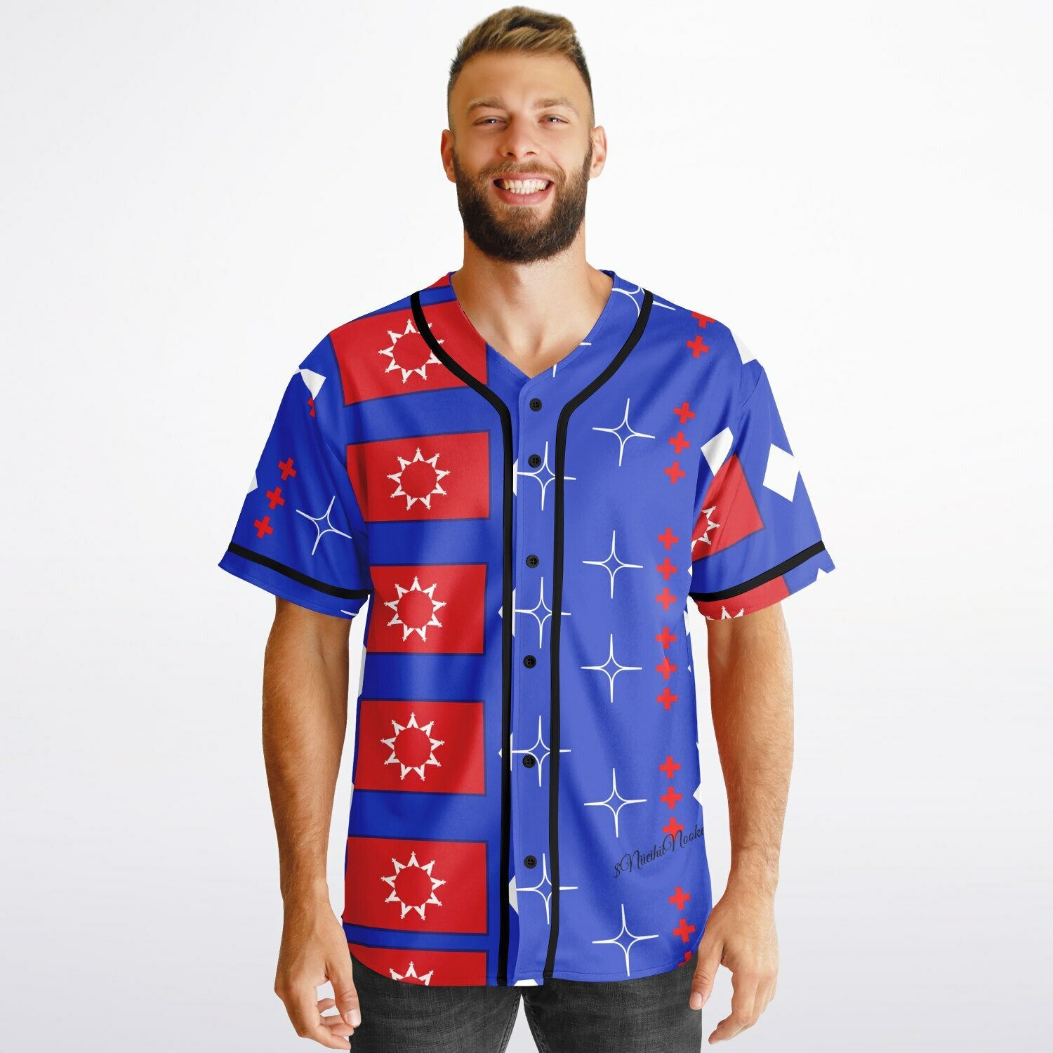 OST Flag design by $NiieihiiNookeiReversible Baseball Jersey - AOP