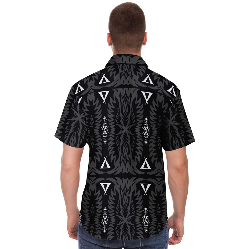 Short Sleeve Button Down Shirt 2 - AOP