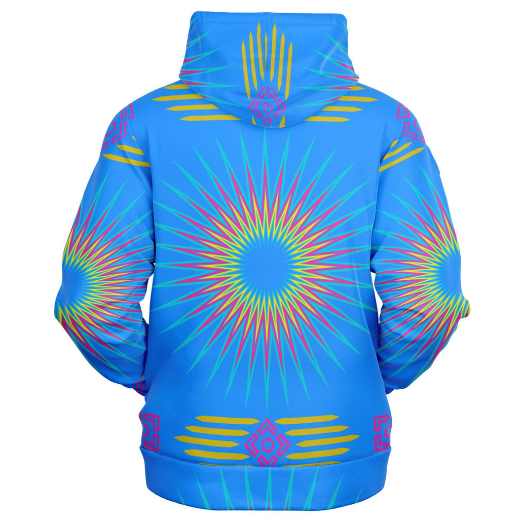$NiieihiiNookei Fashion Zip-Up Hoodie - AOP Blue