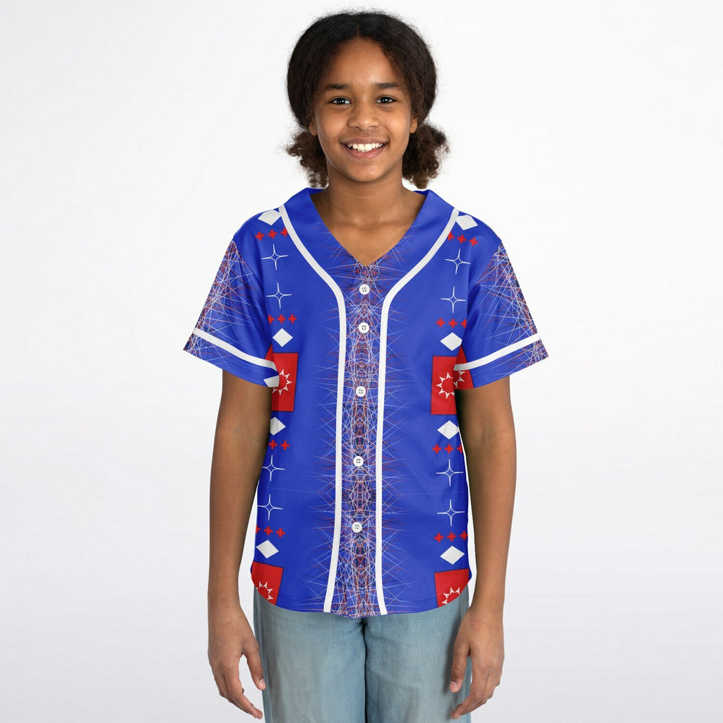 $NiieihiiNookei OST Flag Design Kids Baseball Jersey - AOP