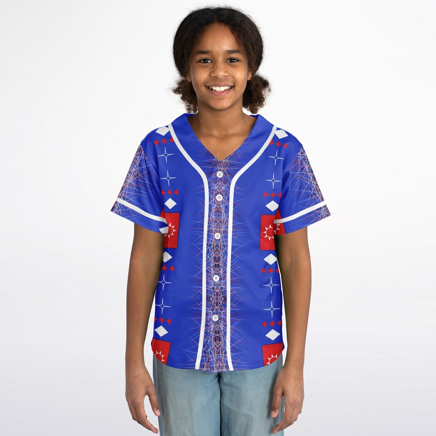 $NiieihiiNookei OST Flag Design Kids Baseball Jersey - AOP