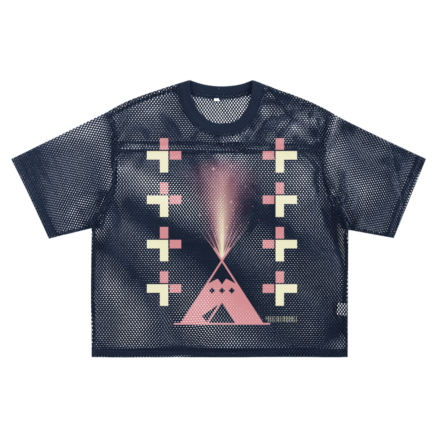 See-through Boxy Net T-shirt