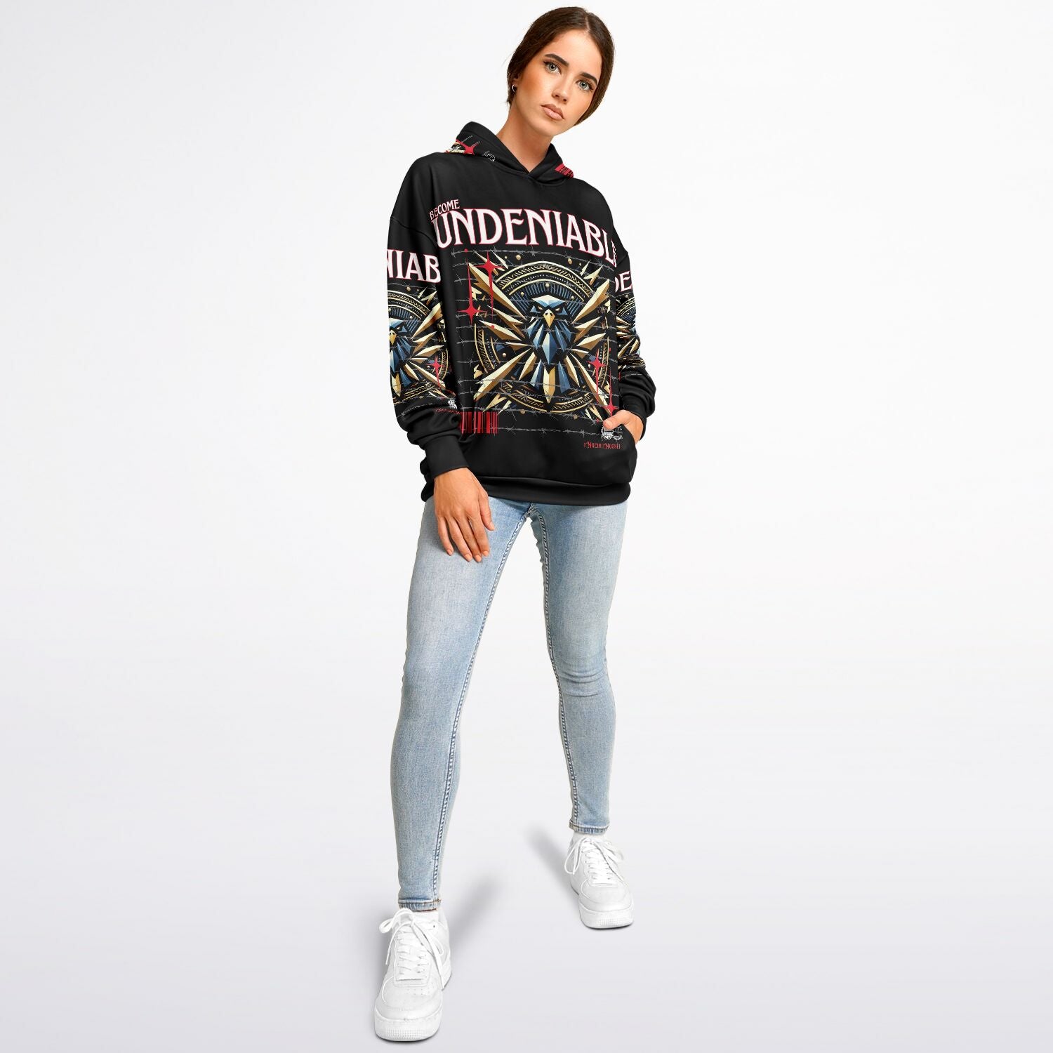 $NiieihiiNookei Heavyweight Oversized Hoodie - AOP