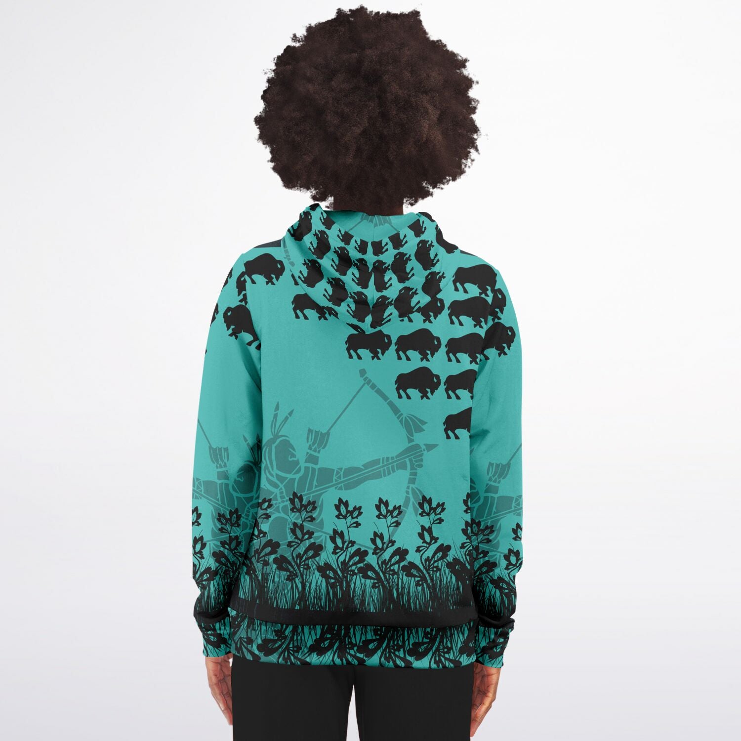 $NiieihiiNookei Fashion Zip-Up Hoodie - AOP