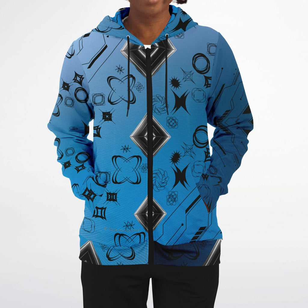 $NiieihiiNookei Athletic Zip-Up Hoodie - AOP