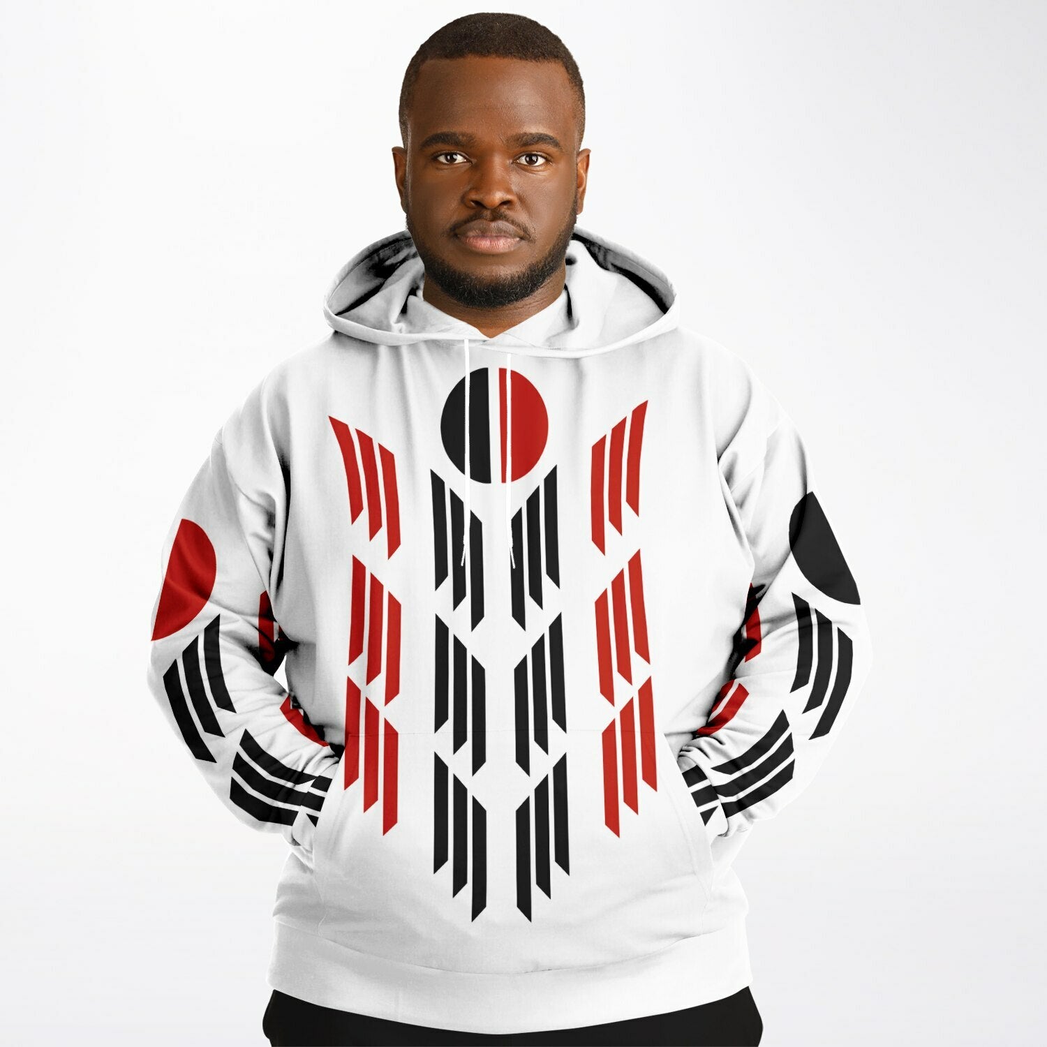 $NiieihiiNookei Arapaho Flag Athletic Plus-size Hoodie - AOP