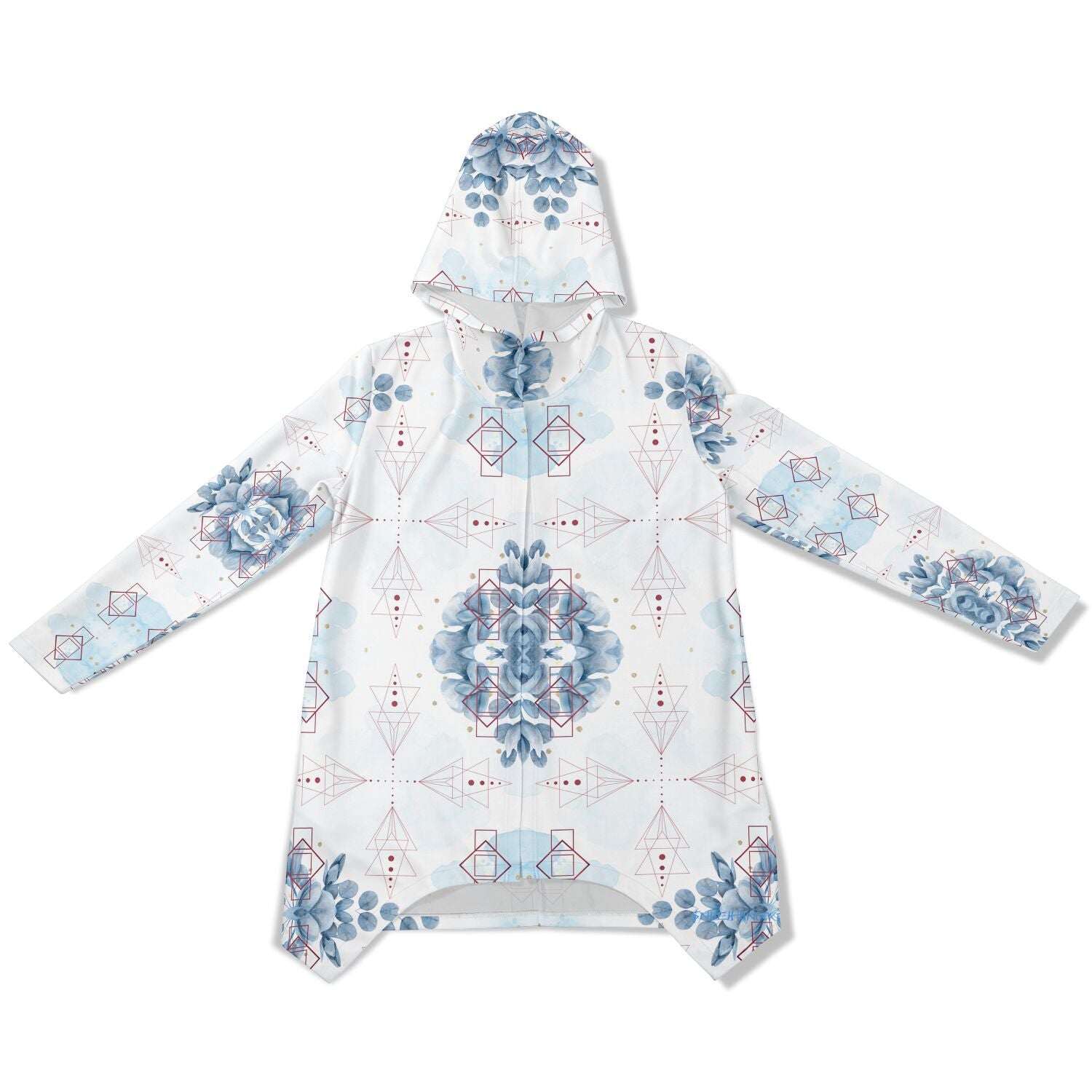 $NiieihiiNookei Fashion Elongated Cloak - AOP