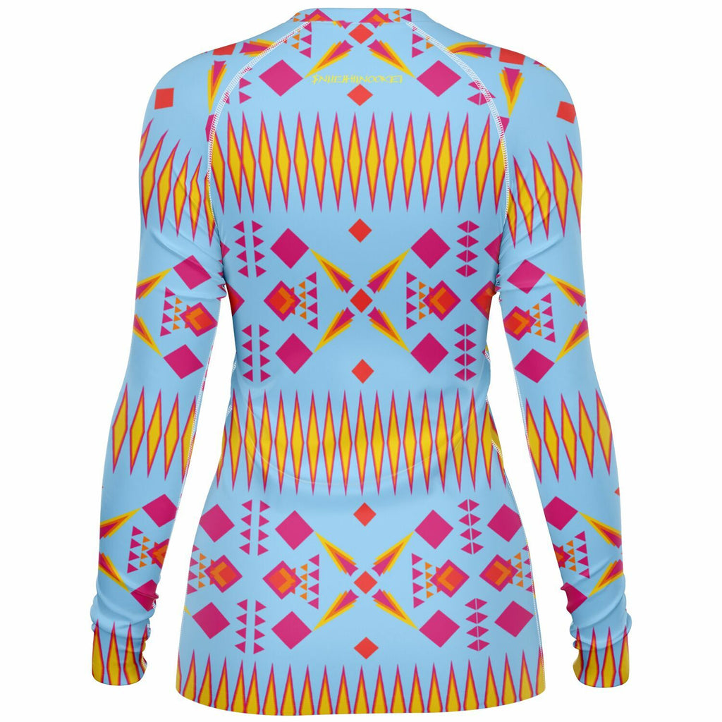 $NiieihiiNookei Women's Rashguard - AOP