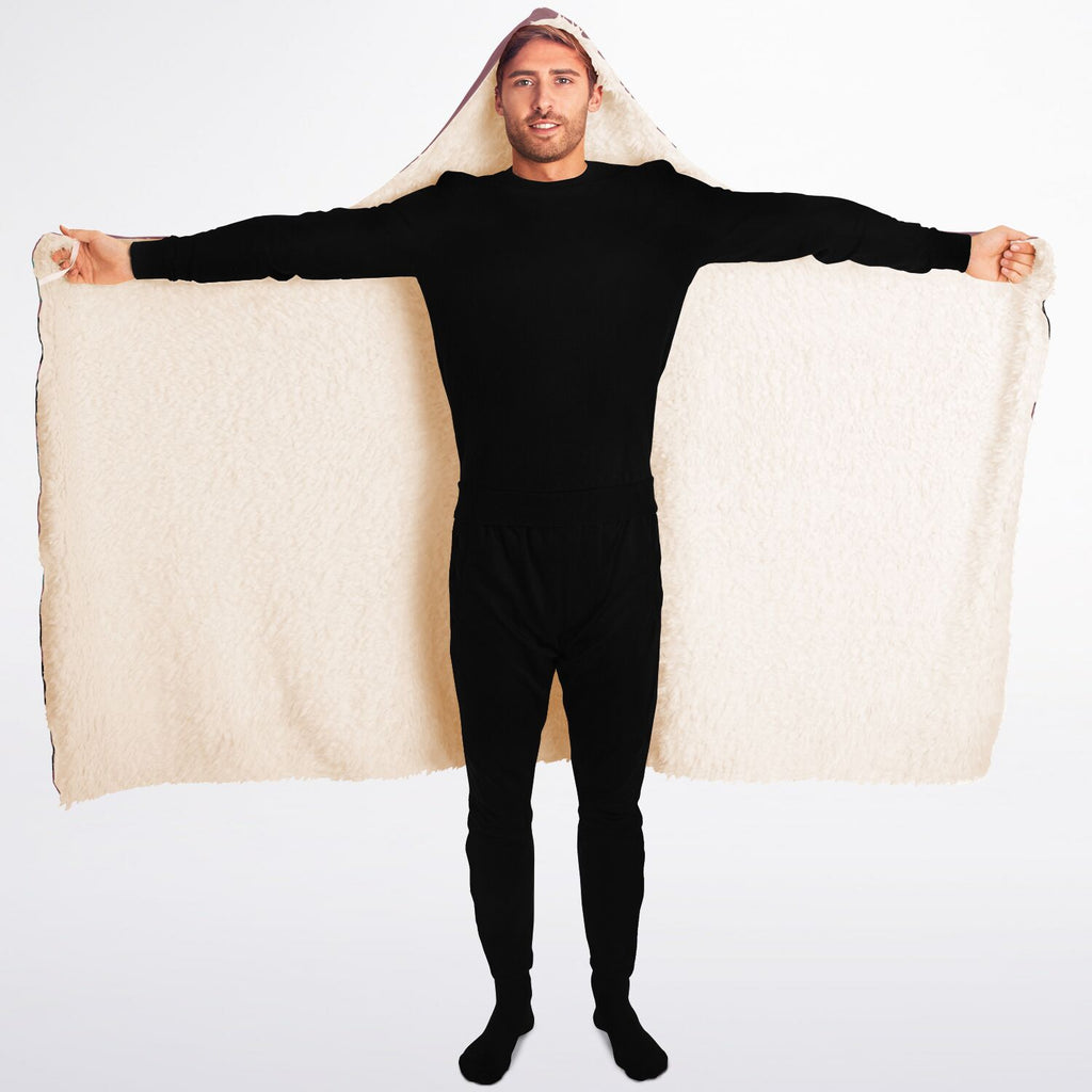 $NiieihiiNookei Hooded Blanket Sherpa - AOP