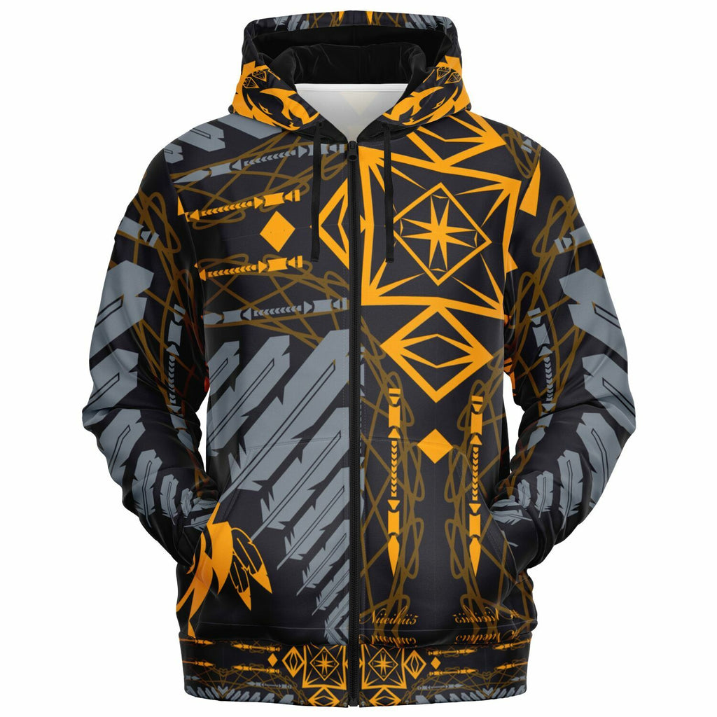 $NiieihiiNookei Athletic Zip-Up Hoodie - AOP