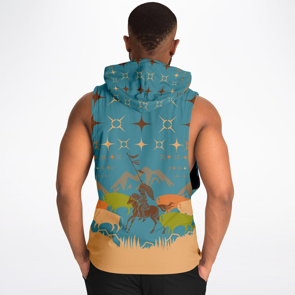 $NiieihiiNookei Athletic Drop Armhole Hoodie - AOP