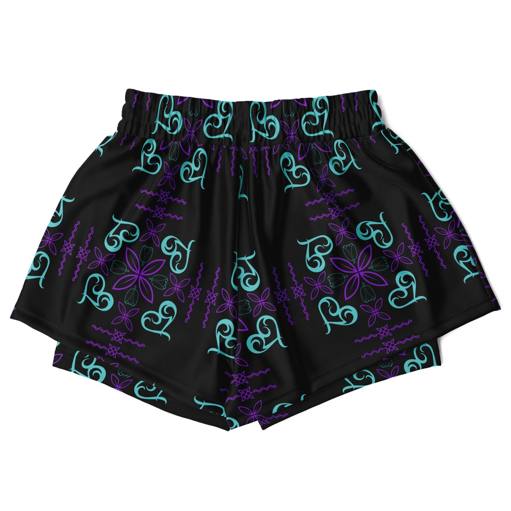 $NiieihiiNookei Women's 2-in-1 Shorts - AOP