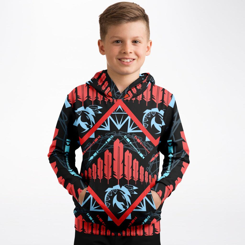 $NiieihiiNookei Athletic Kids Hoodie - AOP
