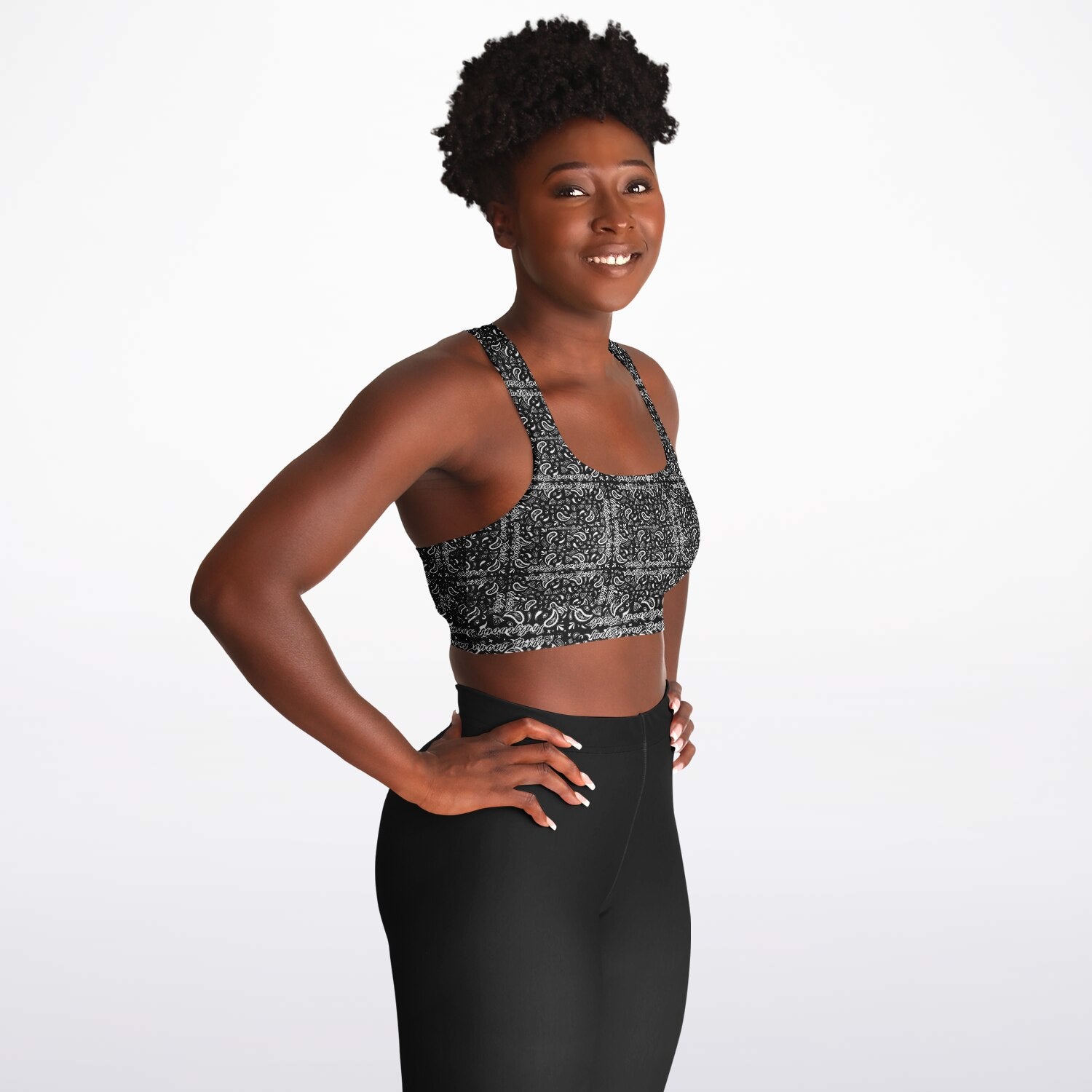 $NiieihiiNookei Padded Sports Bra - AOP
