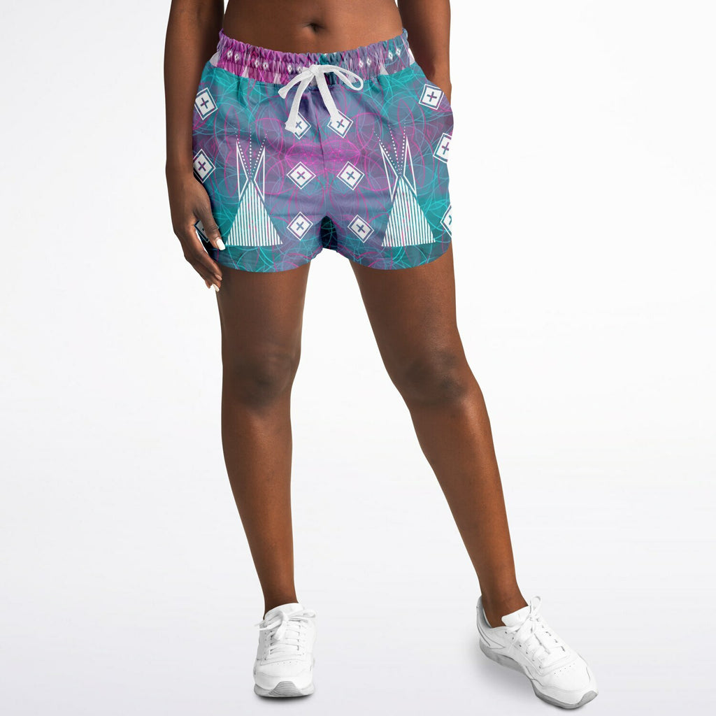 $NiieihiiNookei Athletic Loose Shorts - AOP