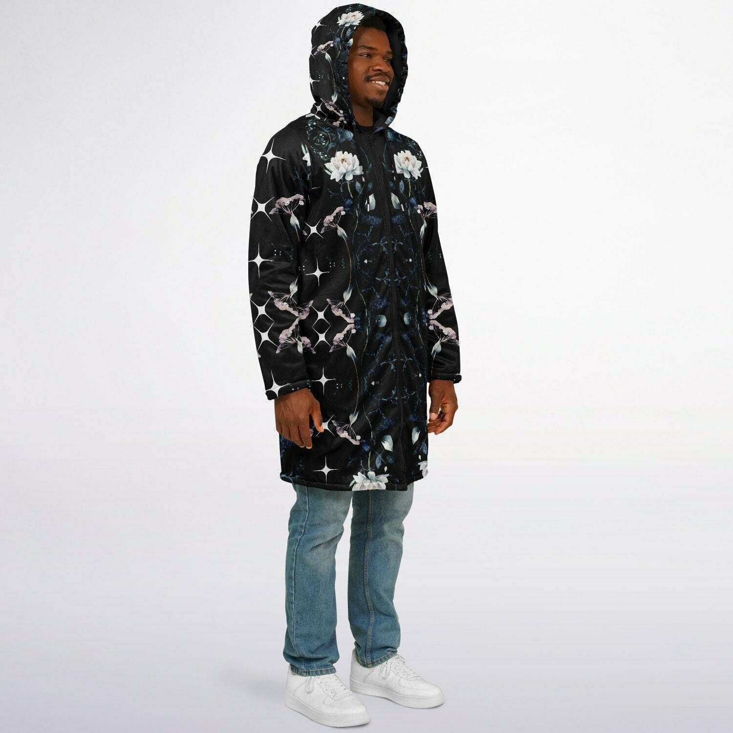 $NiieihiiNookei Zipper Cloak - AOP