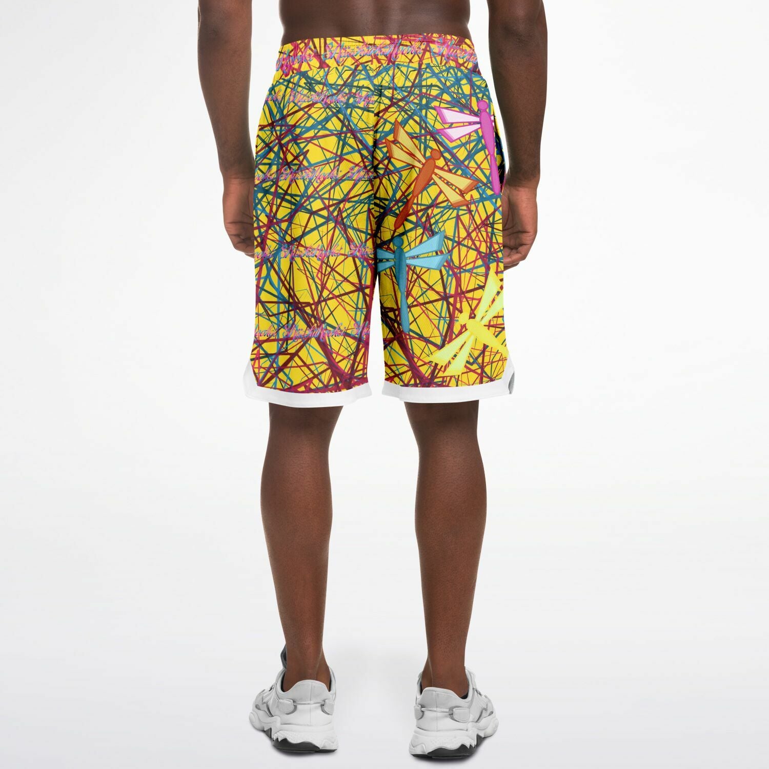 $NiieihiiNookei dragonflies Basketball Short Rib - AOP