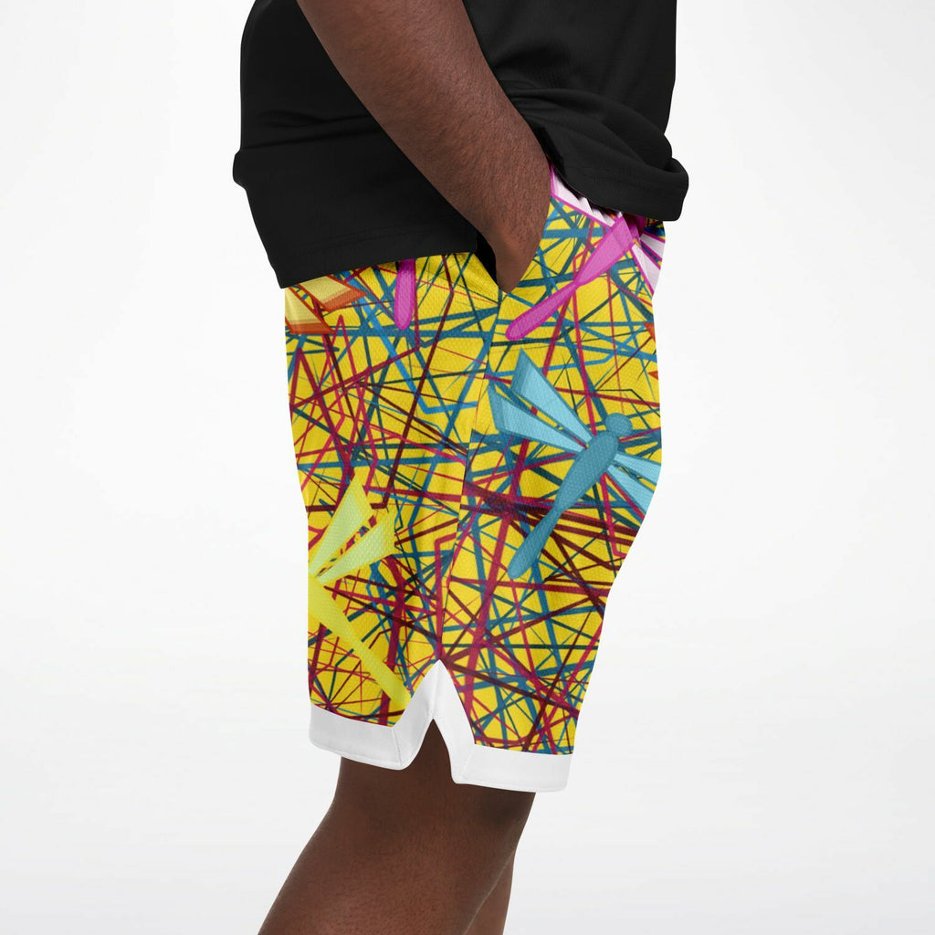 $NiieihiiNookei dragonflies Basketball Short Rib - AOP