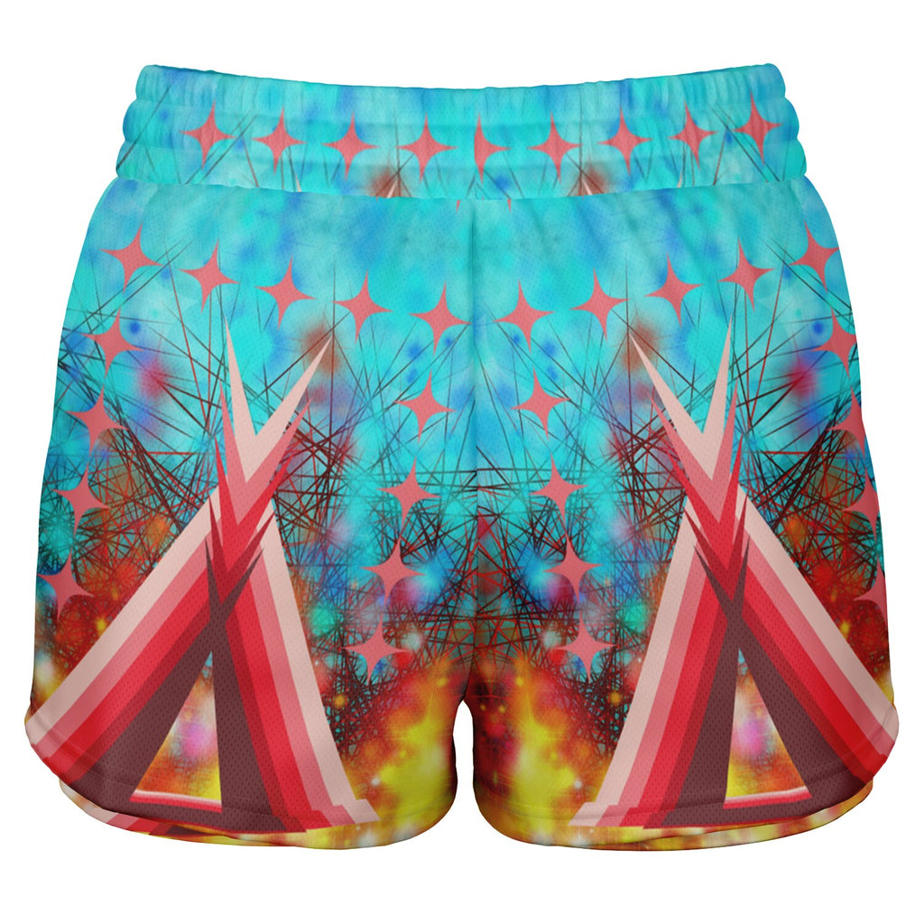 $NiieihiiNookei Women's 2-in-1 Shorts - AOP