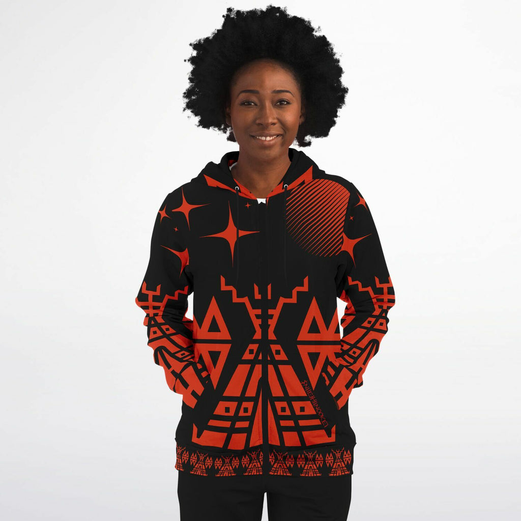 $NiieihiiNookei Fashion Zip-Up Hoodie - AOP