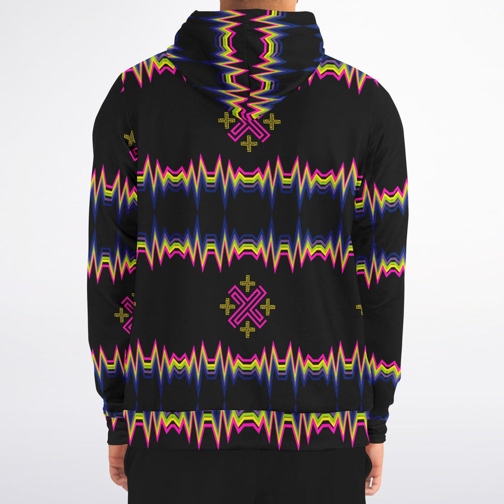 $NiieihiiNookei Athletic Zip-Up Hoodie - AOP