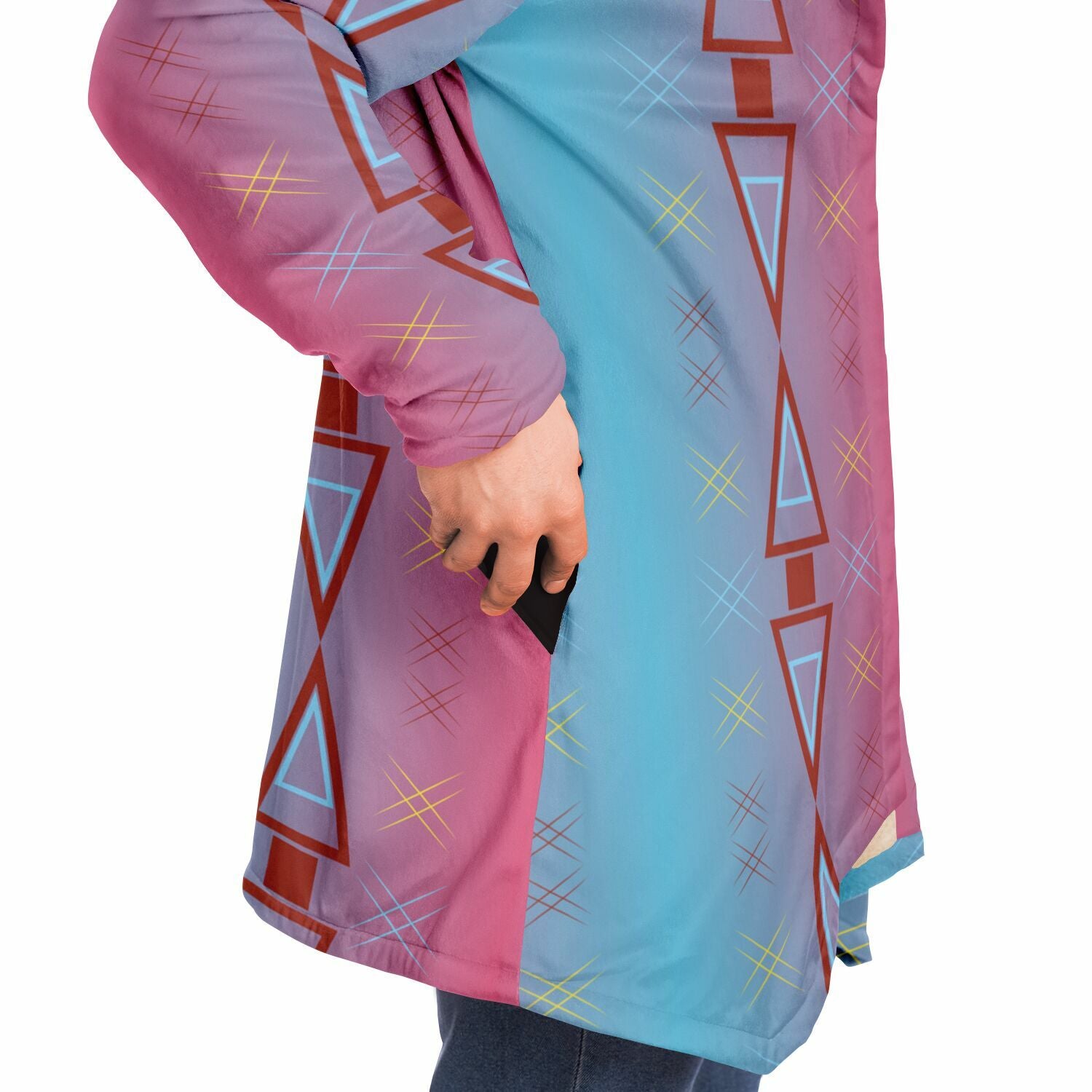 $NiieihiiNookei Microfleece Cloak - AOP