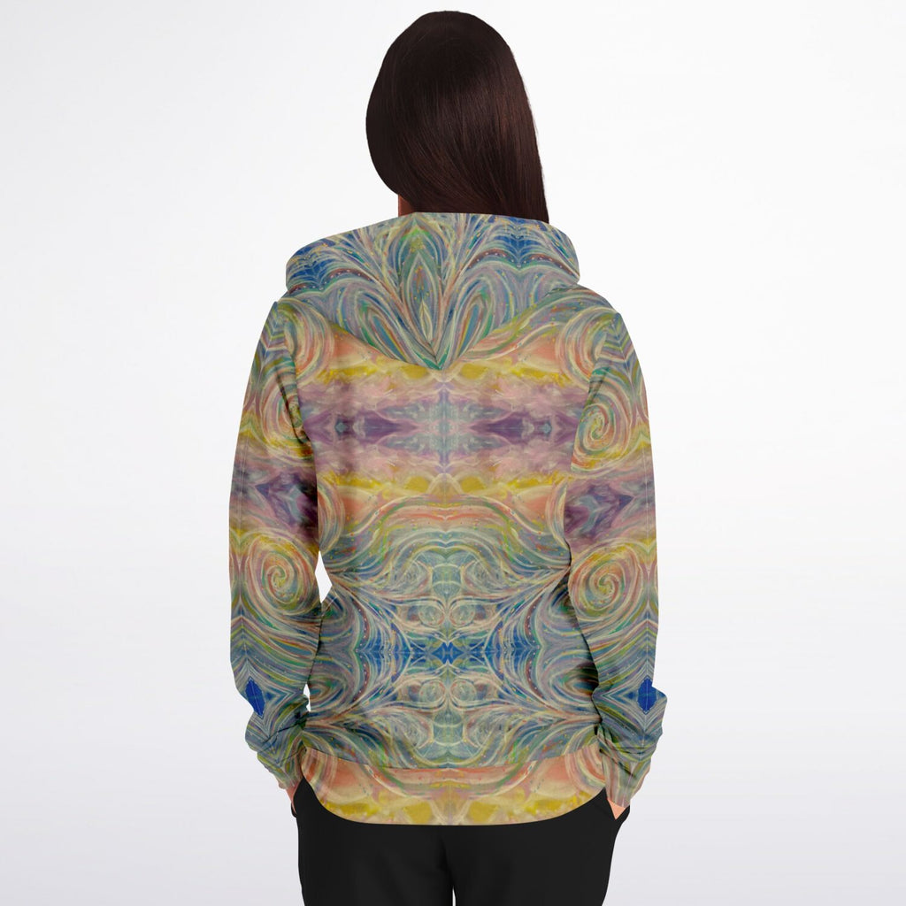 SMW Watercolor Fashion Zip-Up Hoodie - AOP