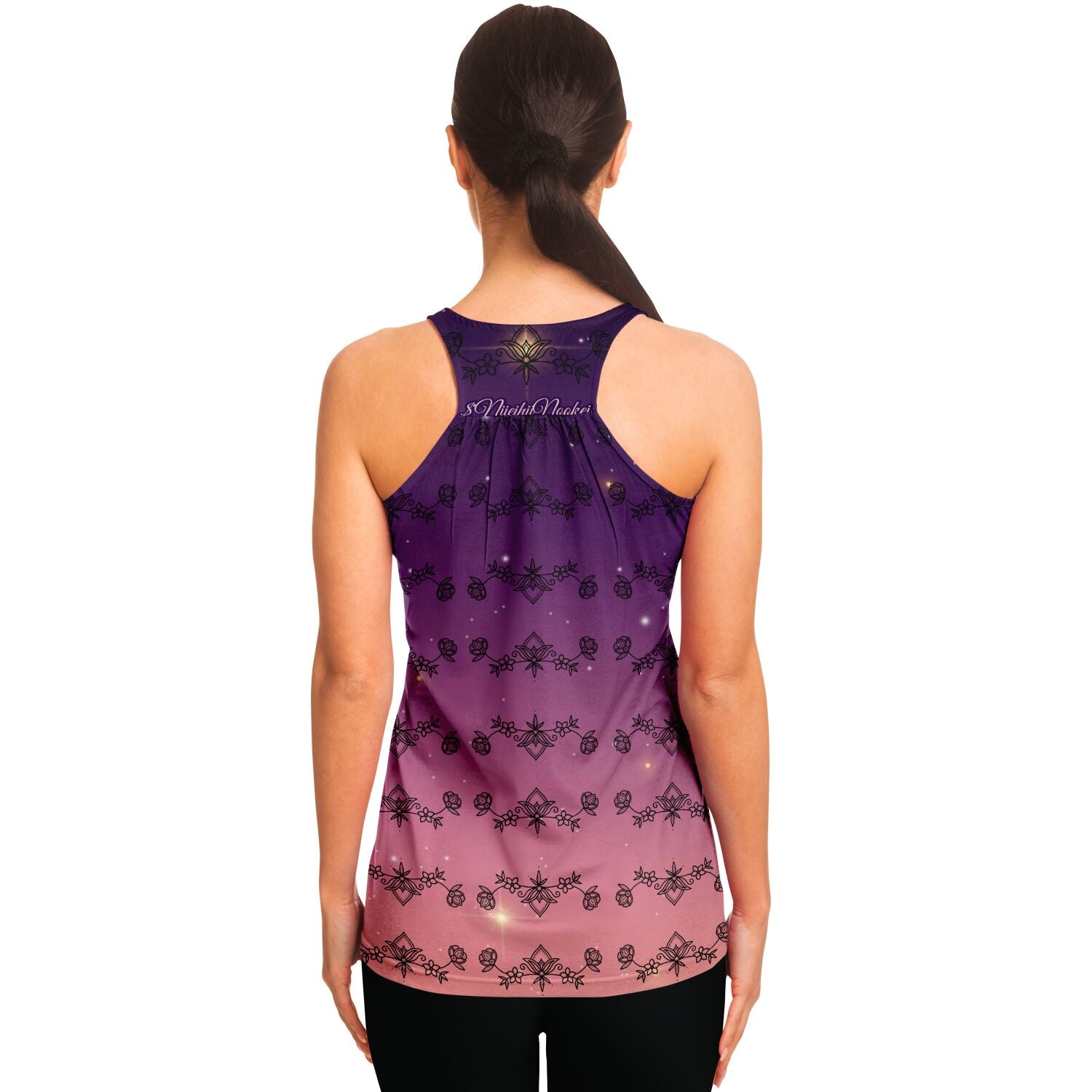$NiieihiiNookei Flowy Racerback Tank Top - AOP