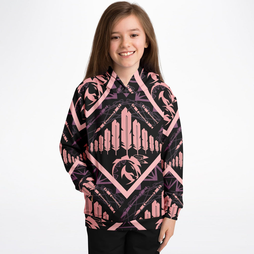 $NiieihiiNookei Athletic Kids Hoodie - AOP