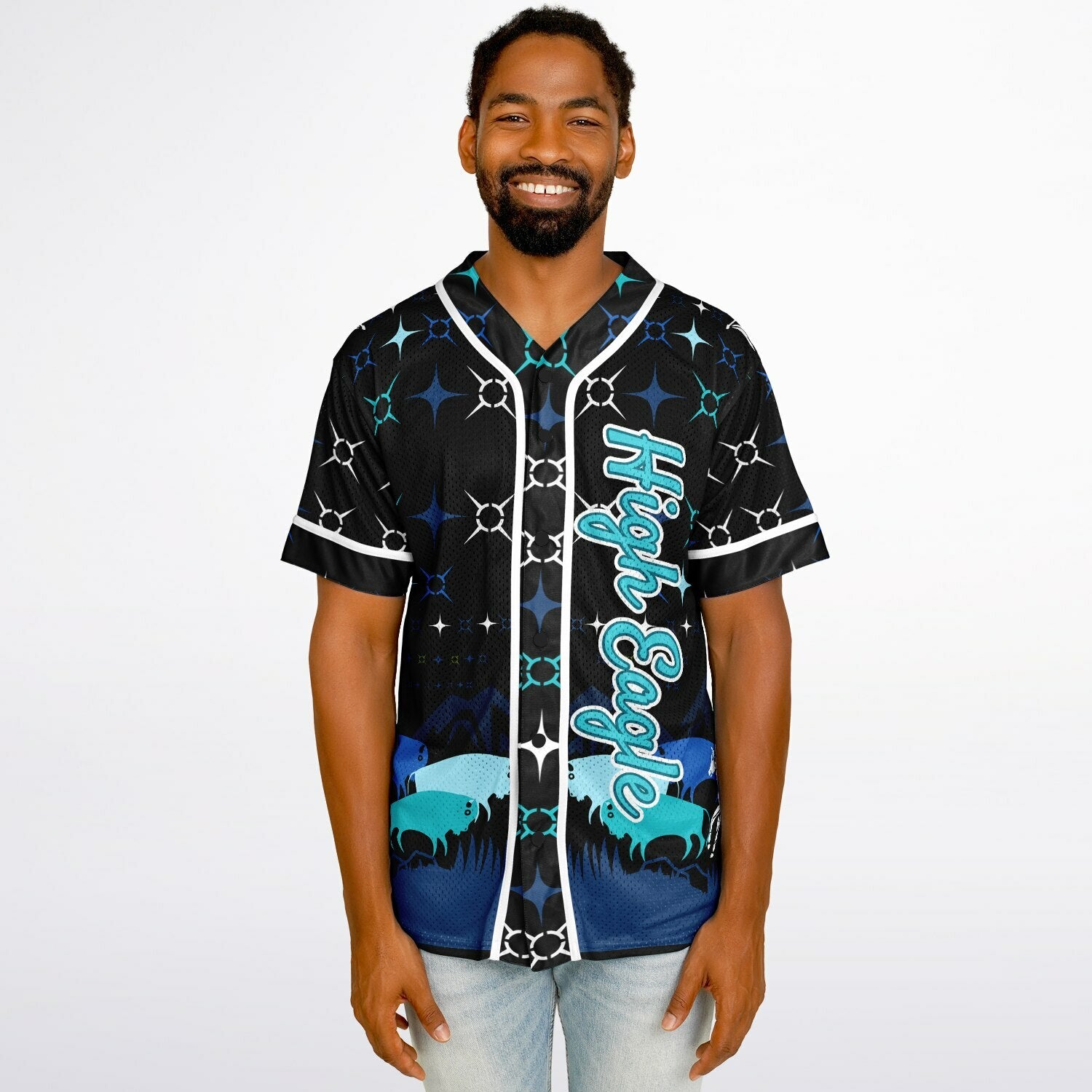 #49 High Eagle Premium Baseball Jersey - AOP