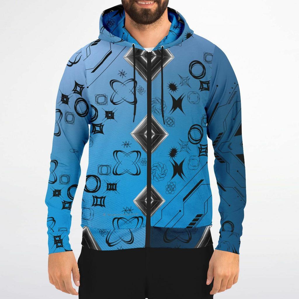 $NiieihiiNookei Athletic Zip-Up Hoodie - AOP