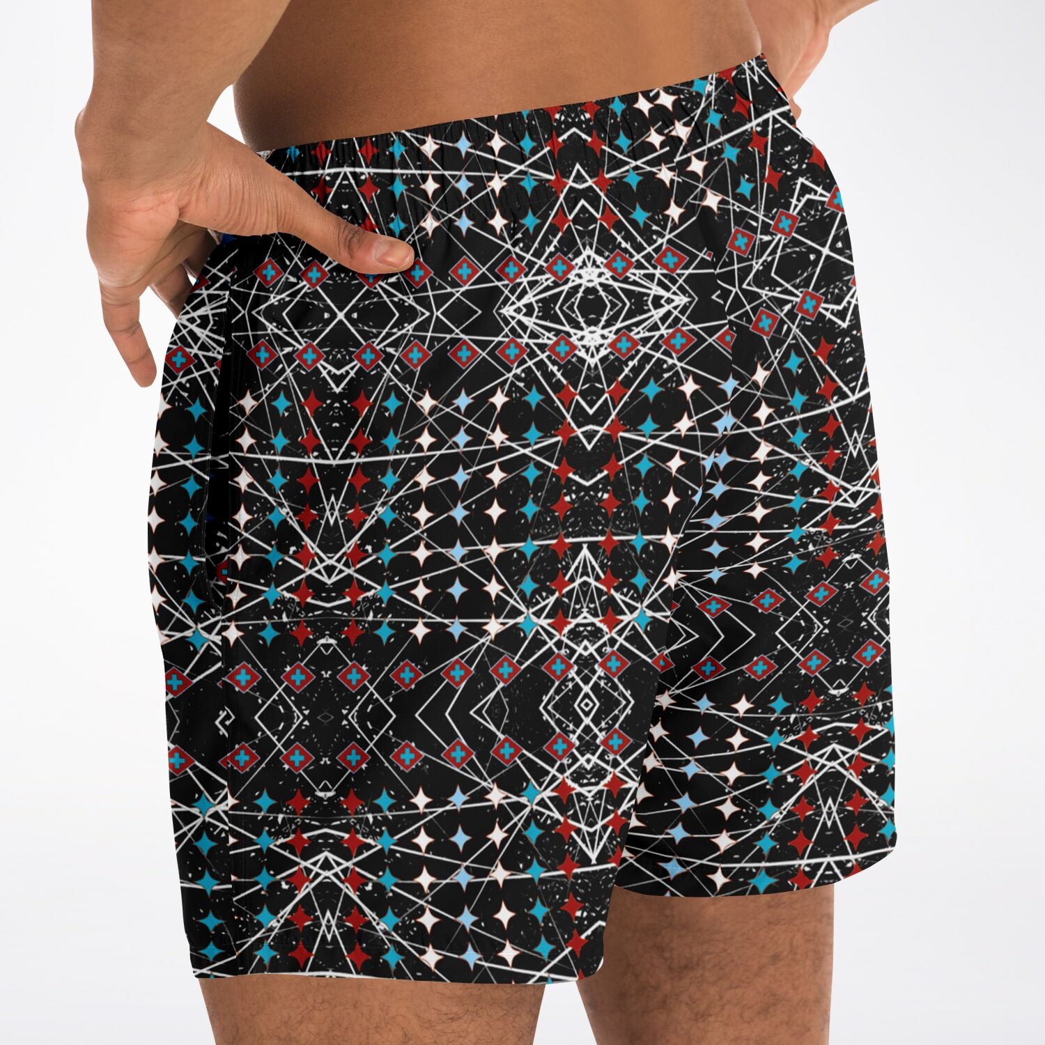 $NiieihiiNookei Swim Trunks Men - AOP