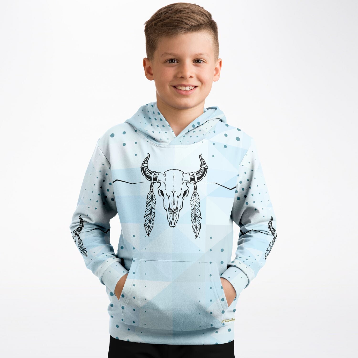 $NiieihiiNookei Fashion Kids Hoodie - AOP