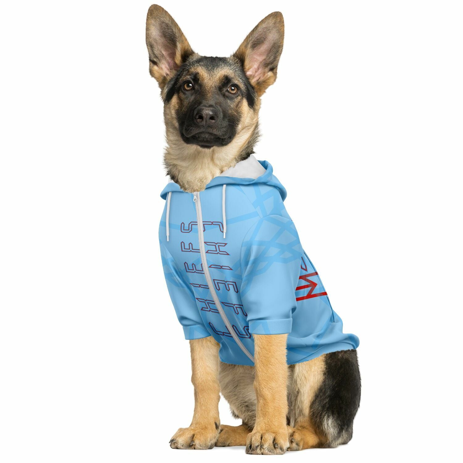 $NiieihiiNookei Fashion Dog Zip-Up Hoodie - AOP