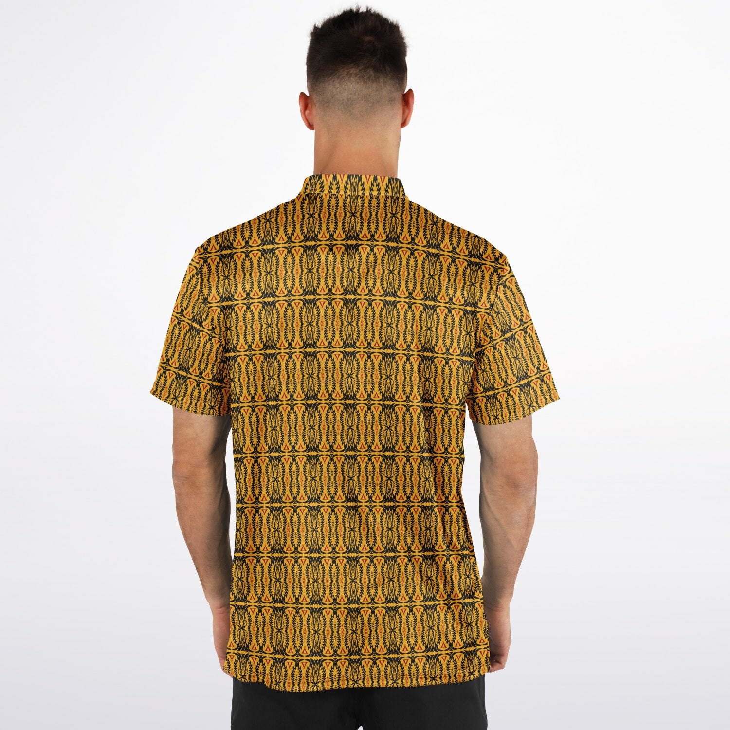 $NiieihiiNookei Blade Collar Polo Shirt - AOP