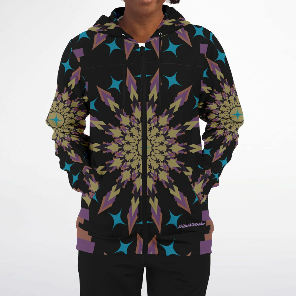 $NiieihiiNookei Athletic Zip-Up Hoodie - AOP