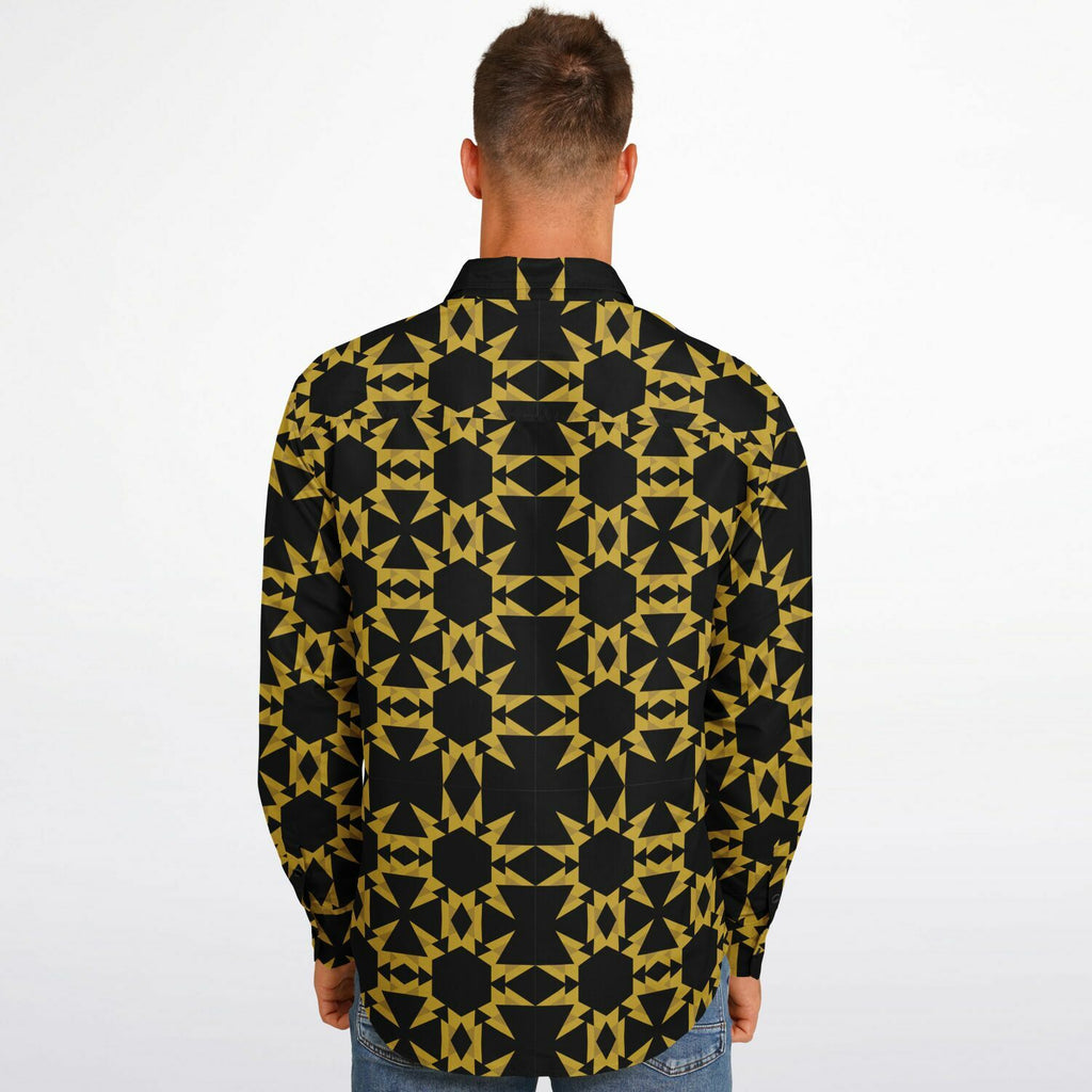 $NiieihiiNookei Long Sleeve Button Down Shirt - AOP