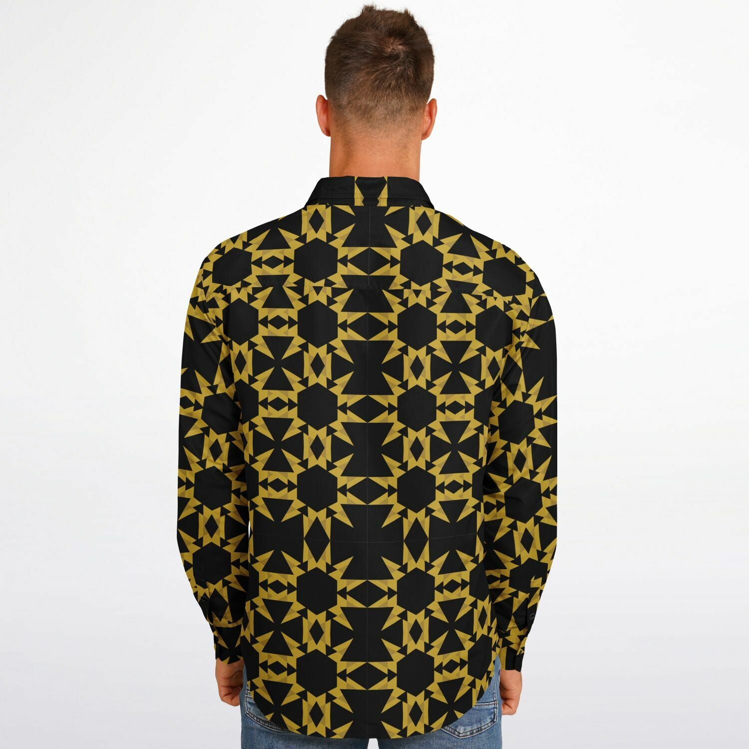 $NiieihiiNookei Long Sleeve Button Down Shirt - AOP