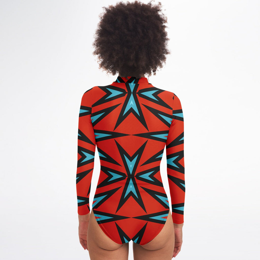 $NiieihiiNookei Bodysuit Long Sleeve - AOP