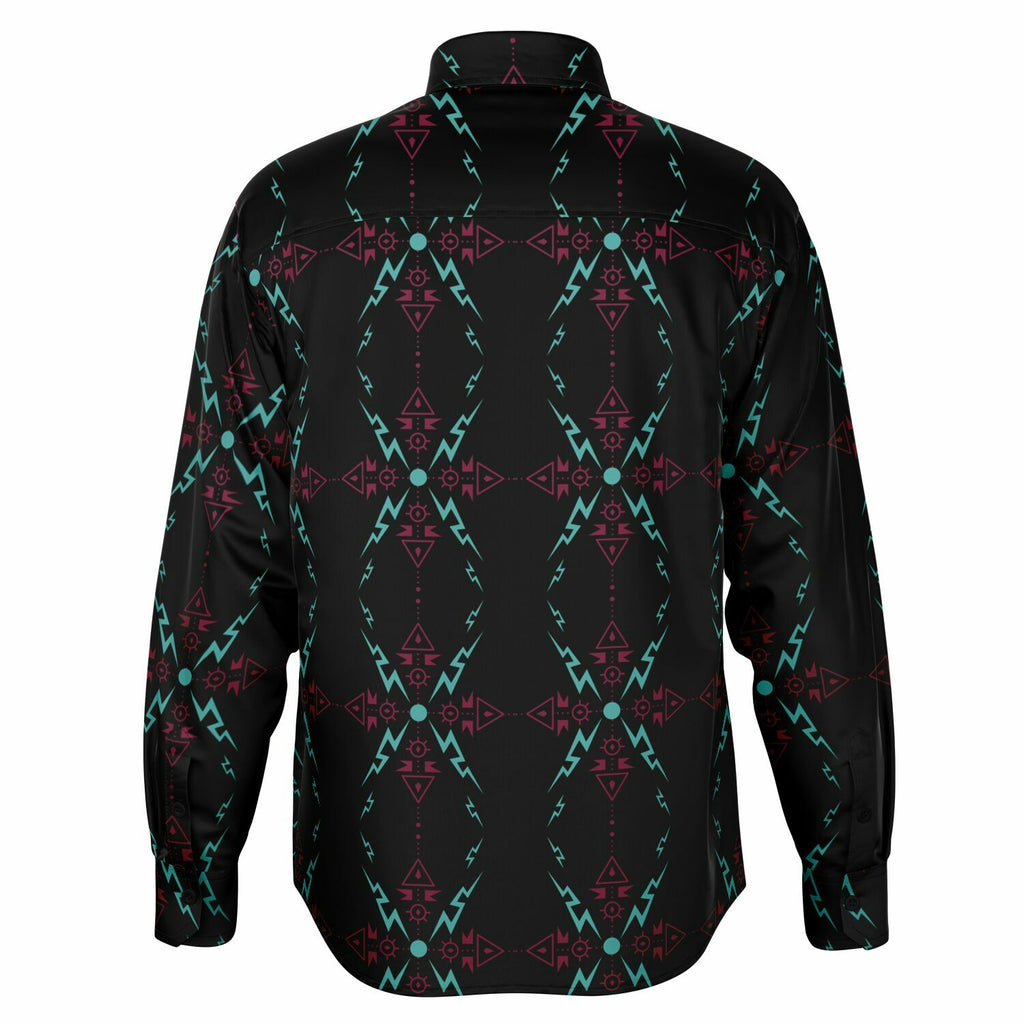 $NiieihiiNookei Long Sleeve Button Down Shirt - AOP
