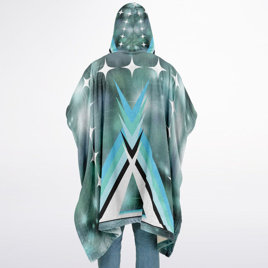 $NiieihiiNookei Flannel Blanket Poncho - AOP