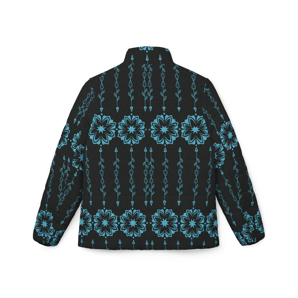 $NiieihiiNookei Modern Indigenous 5 Women’s Puffer Jacket — AOP